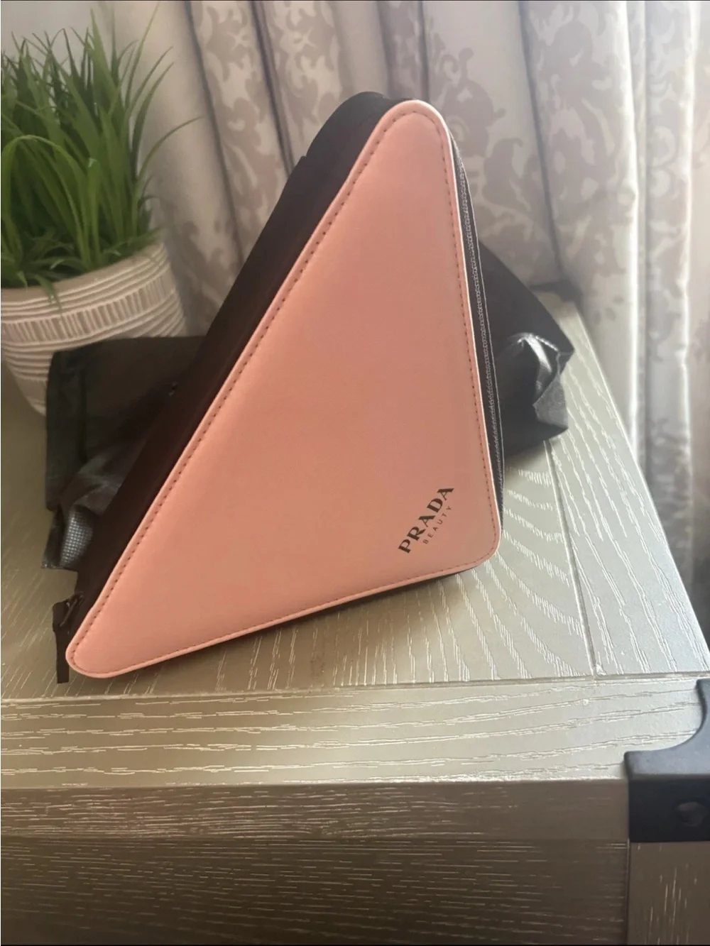 FASHION Pink Triangle Cosmetic Case